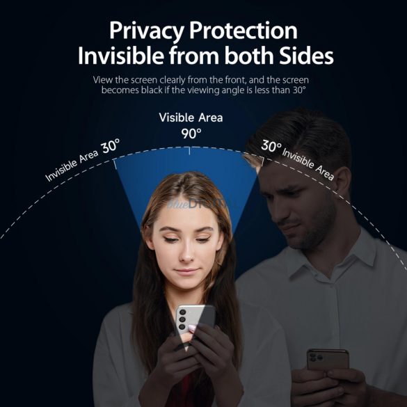 Dux Ducis sticlă Privacy pentru Samsung S24 - cu ramă neagră