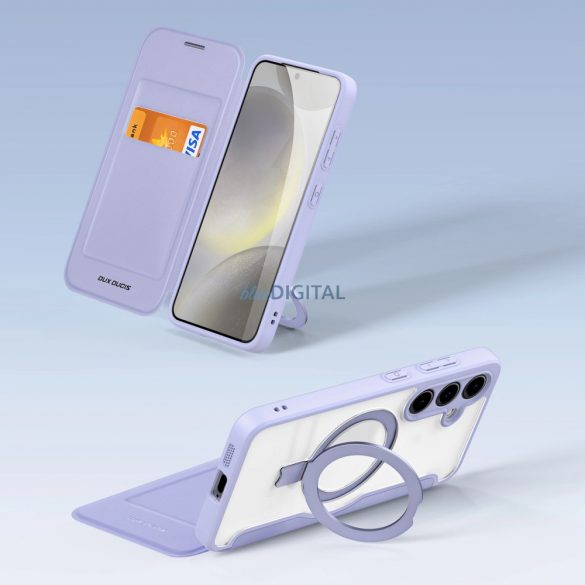 Husa Dux Ducis Skin X Pro cu inel/suport magnetic pentru Samsung S24+ - violet