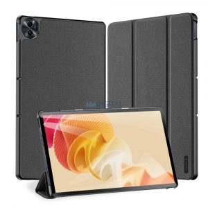 Husă din piele ecologică Dux Ducis Domo cu suport pentru Realme Pad 2 11,5'' - negru