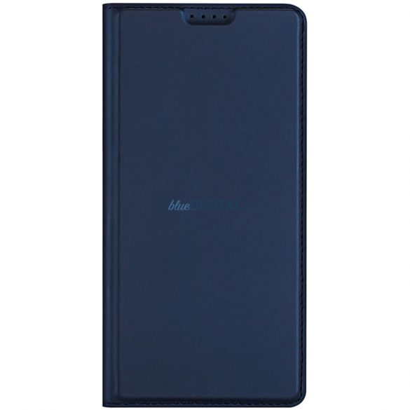 Husă din piele ecologică Dux Ducis Skin Pro pentru Xiaomi Poco M6 Pro/Redmi 12/Redmi 12R - albastru