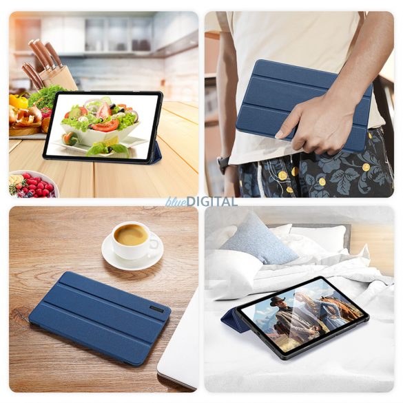 Husă Dux Ducis Domo cu funcție smart sleep pentru tableta Xiaomi Redmi Pad SE 11'' - albastru