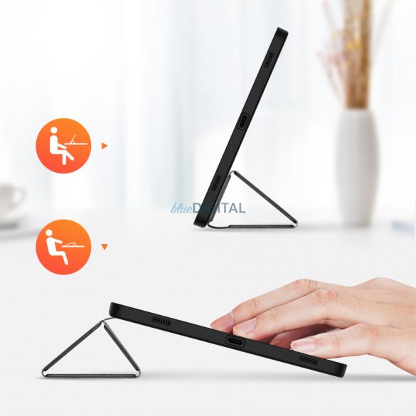 Husa stylus Dux Ducis Toby cu functie smart sleep pentru tableta Samsung Tab A9 Plus 11" - neagra