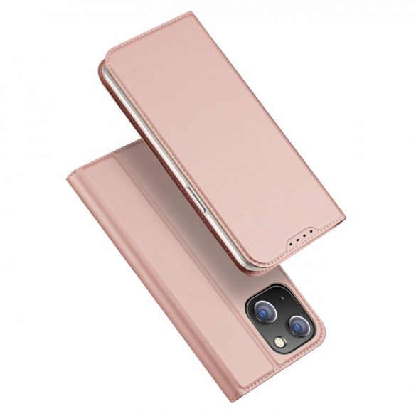 Husa portofel Dux Ducis Skin Pro pentru iPhone 15 - Roz