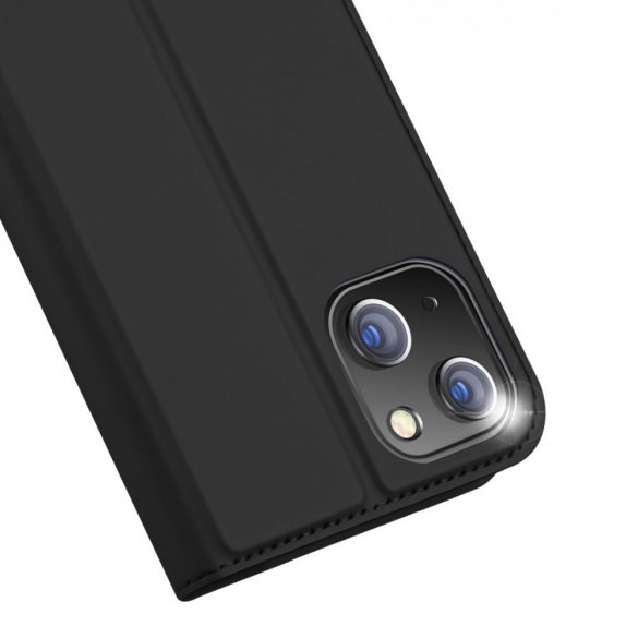 Husa portofel Dux Ducis Skin Pro pentru iPhone 15 Plus - Neagra