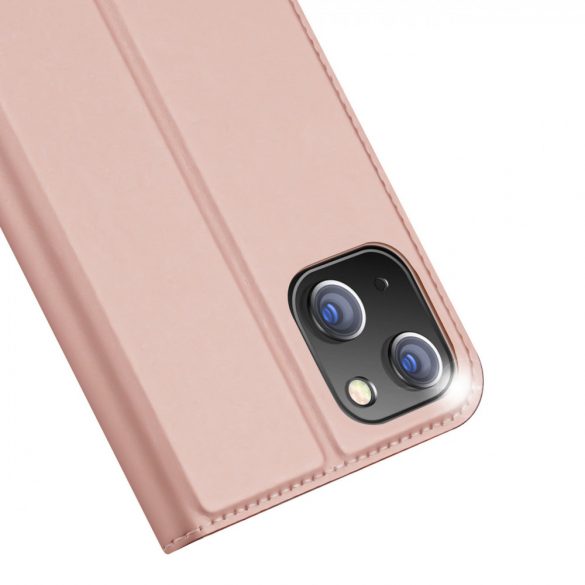 Husa portofel Dux Ducis Skin Pro pentru iPhone 15 Plus - roz