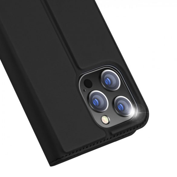 Husa portofel Dux Ducis Skin Pro pentru iPhone 15 Pro Max - Neagra