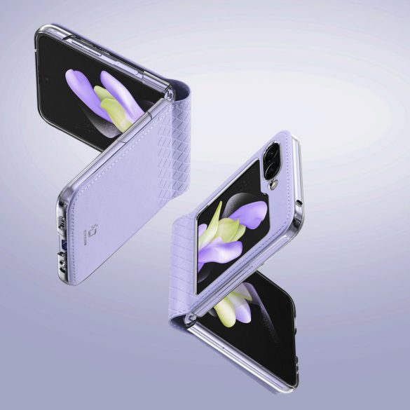 Samsung Galaxy Z Flip5 5G FlipHusădin piele Wallet Husă spate Dux Ducis Bril - Violet