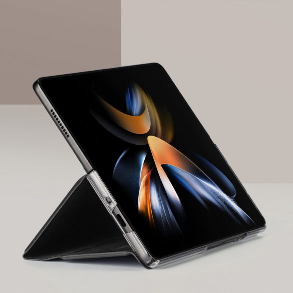 Husă portofel din piele Dux Ducis Bril pentru Samsung Galaxy Z Fold5 5G - neagră