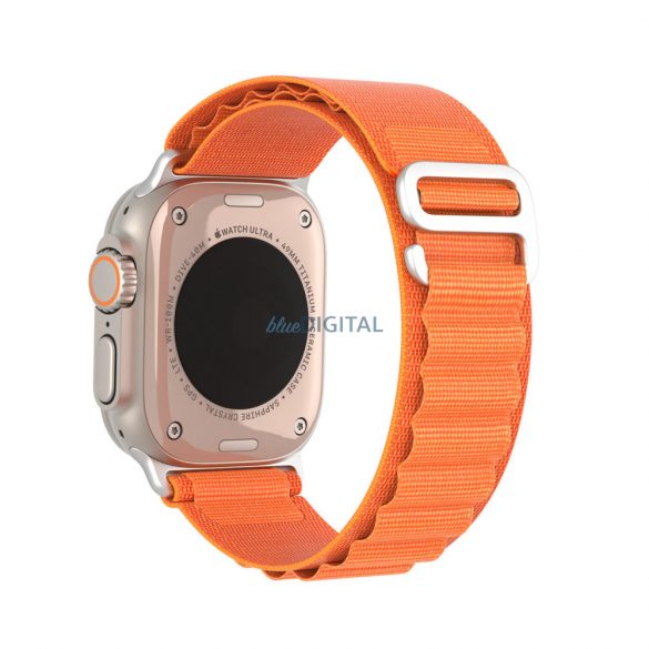 Curea sport cu cataramă pentru Apple Watch 9 / 8 / 7 / 6 / SE / 5 / 4 / 3 / 2 / 1 (41, 40, 38 mm) Dux Ducis Strap GS Version - portocaliu