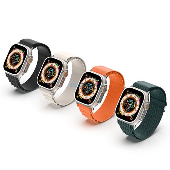 Curea sport cu cataramă pentru Apple Watch 9 / 8 / 7 / 6 / SE / 5 / 4 / 3 / 2 / 1 (41, 40, 38 mm) Dux Ducis Strap GS Version - verde