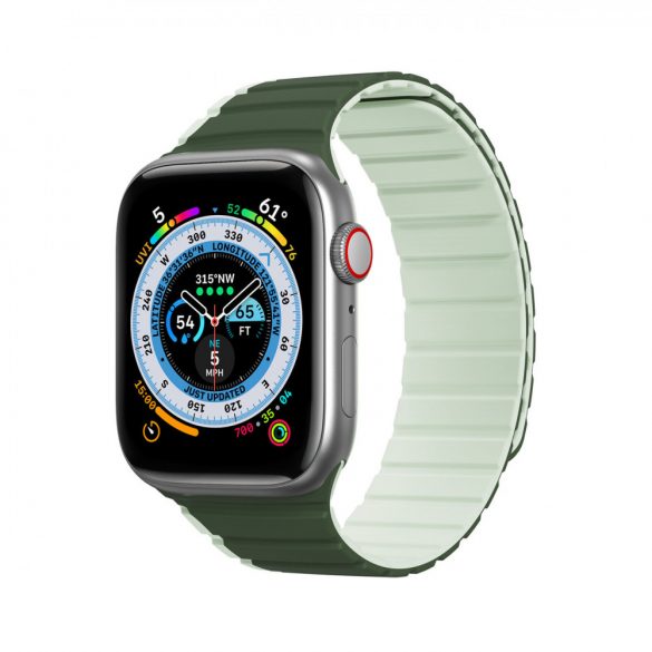 Curea magnetică Apple Watch SE, 9, 8, 7, 6, 5, 4, 3, 2, 1 (41, 40, 38 mm) Dux Ducis (versiunea LD) - verde