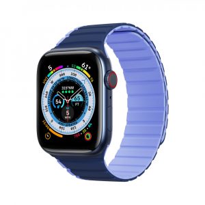 Curea magnetică Apple Watch Ultra, SE, 9, 8, 7, 6, 5, 4, 3, 2, 1 (49, 45, 44, 42 mm) Dux Ducis (versiunea LD) - albastru