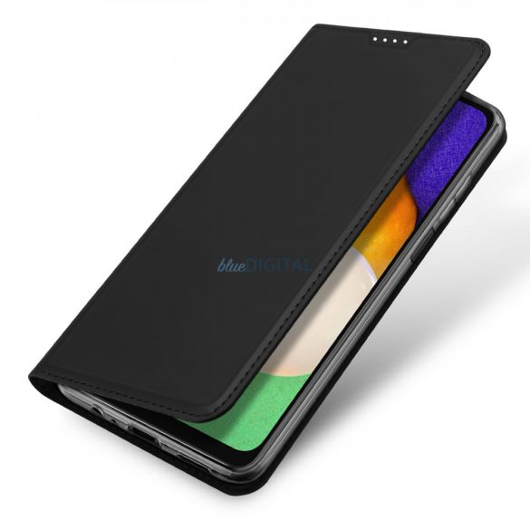 Husă Dux Ducis Skin Pro pentru Samsung Galaxy A14 4G / 5G Husă cu suport pentru portofel pentru carduri, negru