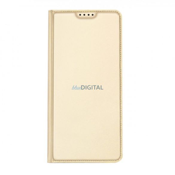 Husă Dux Ducis Skin Pro pentru Samsung Galaxy A14 5G Flip Card Wallet Stand Aur