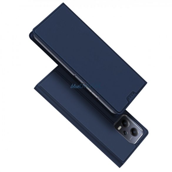 Husă Dux Ducis Skin Pro pentru Xiaomi Redmi Note 12 Pro+ cu capac clapetă suport portofel albastru