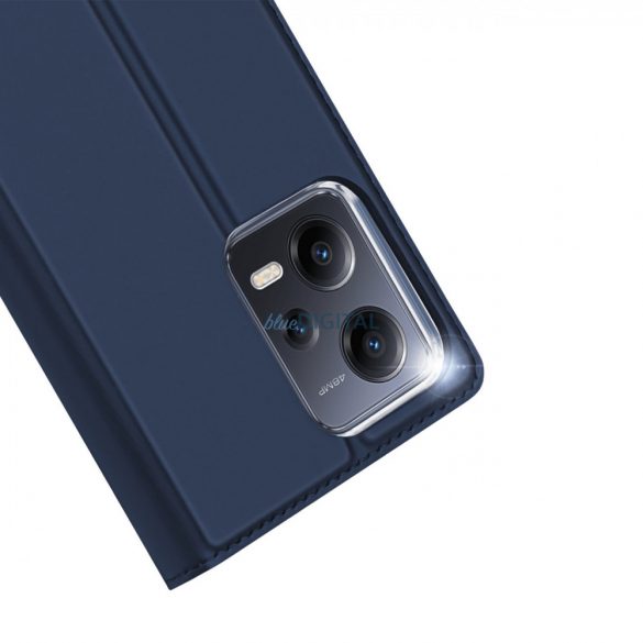 Husă Dux Ducis Skin Pro pentru Xiaomi Redmi Note 12 Pro+ cu capac clapetă suport portofel albastru