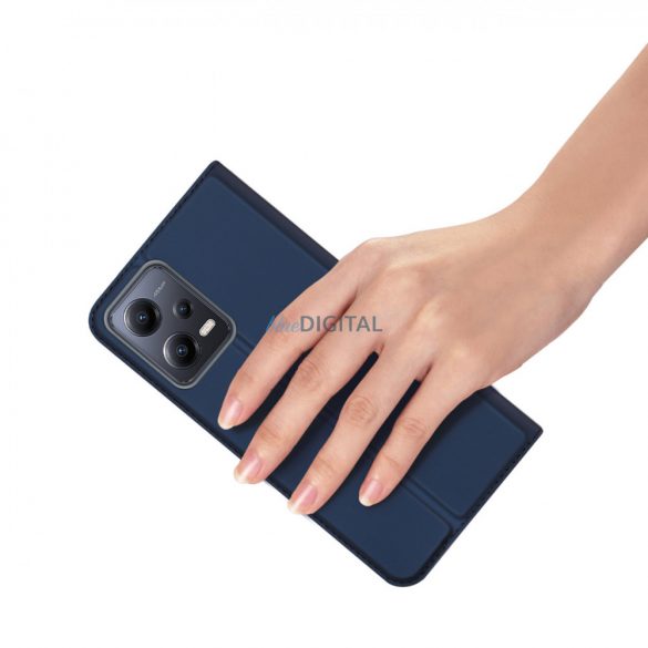 Husă Dux Ducis Skin Pro pentru Xiaomi Redmi Note 12 Pro+ cu capac clapetă suport portofel albastru