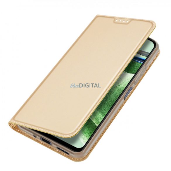 Husă Dux Ducis Skin Pro pentru Xiaomi Redmi Note 12 Pro+ Flip Card Wallet Stand Gold