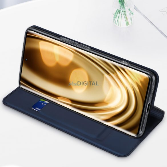 Husă Dux Ducis Skin Pro pentru Samsung Galaxy A54 5G flip Husă card wallet stand albastru