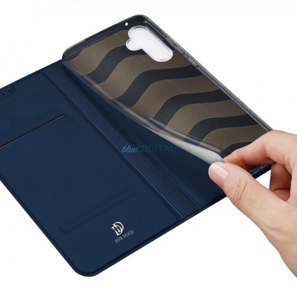 Husă Dux Ducis Skin Pro pentru Samsung Galaxy A34 5G flip Husă card wallet stand albastru