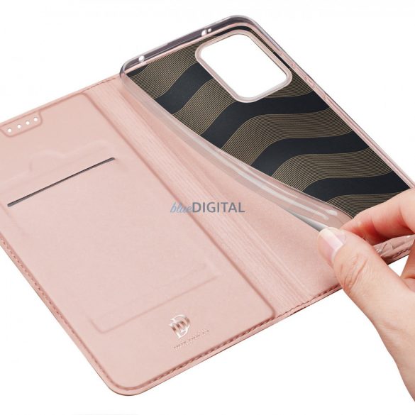 Dux Ducis Skin Pro Husă pentru Xiaomi Redmi Note 12 Pro / Poco X5 Pro 5G Husă Flip Card Wallet Stand Roz