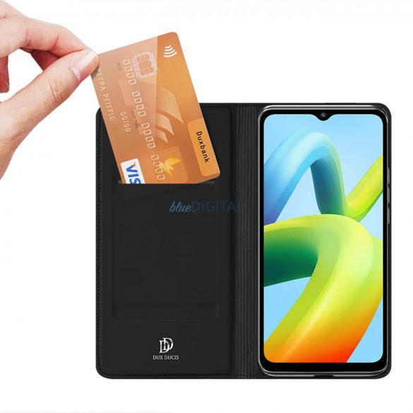 Husă Dux Ducis Skin Pro pentru Xiaomi Redmi A1+ Flip Card Wallet Stand Negru