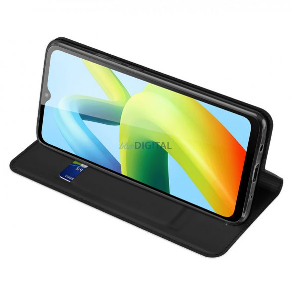 Husă Dux Ducis Skin Pro pentru Xiaomi Redmi A1+ Flip Card Wallet Stand Negru