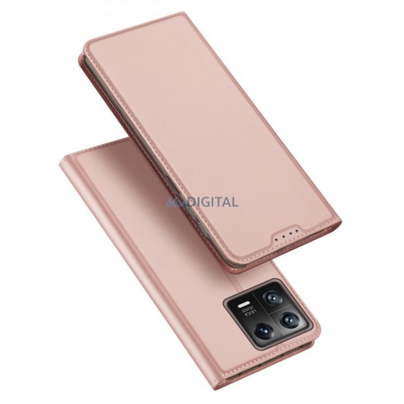 Dux Ducis Skin Pro Husă Xiaomi 13 Flip Card Wallet Stand Roz