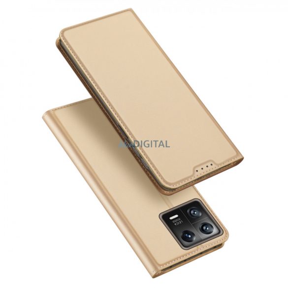 Husa Dux Ducis Skin Pro Xiaomi 13 Flip Card Wallet Stand Gold