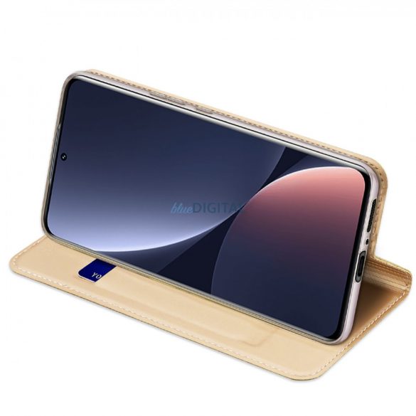 Dux Ducis Skin Pro Husă Xiaomi 13 Pro Flip Card Wallet Gold Stand