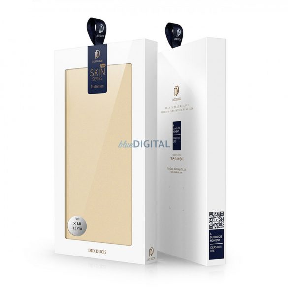 Dux Ducis Skin Pro Husă Xiaomi 13 Pro Flip Card Wallet Gold Stand