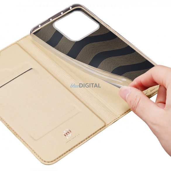 Dux Ducis Skin Pro Husă Xiaomi 13 Pro Flip Card Wallet Gold Stand