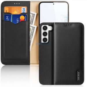 Dux Ducis Hivo husă Samsung Galaxy S23+ flip husă portofel stand RFID blocker negru