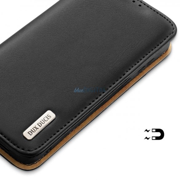 Dux Ducis Hivo husă Samsung Galaxy S23+ flip husă portofel stand RFID blocker negru