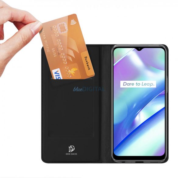 Dux Ducis Skin Pro Husă Realme C33 Flip Card Wallet Stand Negru