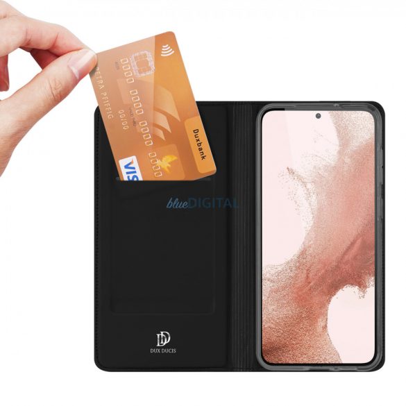 Husă Dux Ducis Skin Pro pentru Samsung Galaxy S23 flip Husă card wallet stand negru