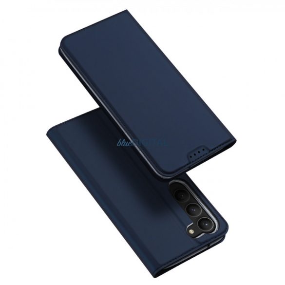 Husă Dux Ducis Skin Pro pentru Samsung Galaxy S23 flip Husă card wallet stand albastru