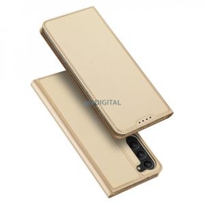 Husă Dux Ducis Skin Pro pentru Samsung Galaxy S23+ Flip Card Wallet Stand Aur