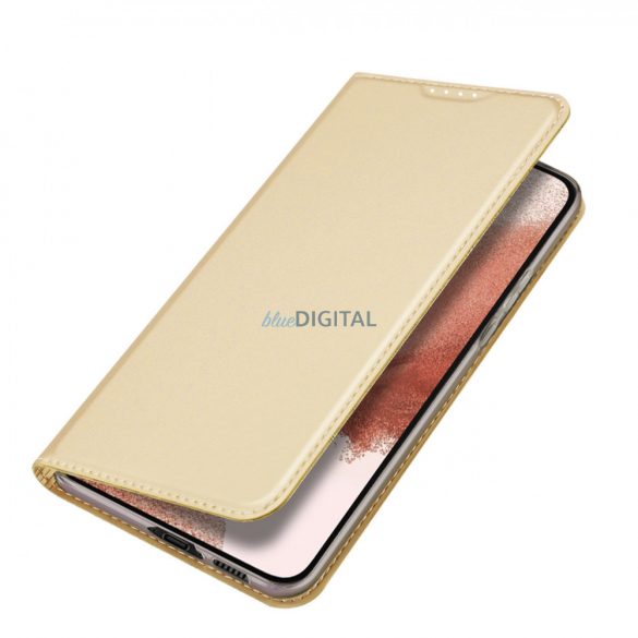 Husă Dux Ducis Skin Pro pentru Samsung Galaxy S23+ Flip Card Wallet Stand Aur