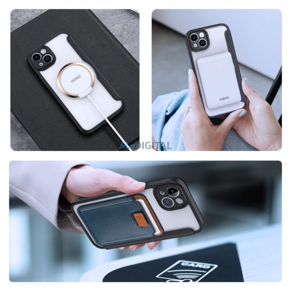 Dux Ducis Skin X Pro Husă iPhone 14 Plus Magnetic MagSafe Flip Husă Negru