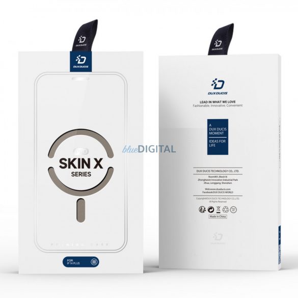 Husa Dux Ducis Skin X Pro pentru iPhone 14 Plus Husa magnetica MagSafe bej