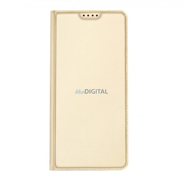 Dux Ducis Skin Pro Husă pentru Xiaomi Poco C40 Flip Card Wallet Stand Gold