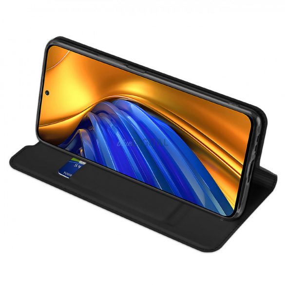 Dux Ducis Skin Pro Holster Cover Flip Cover pentru Xiaomi Poco F4 5G negru