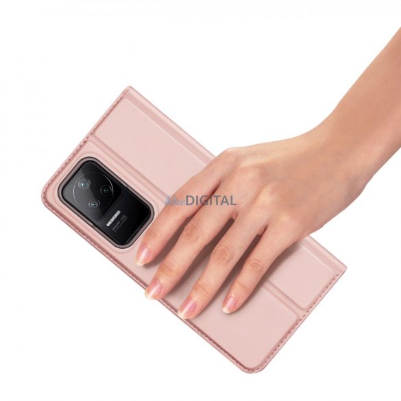 Dux Ducis Skin Pro Holster Cover Flip Cover pentru Xiaomi Poco F4 5G roz