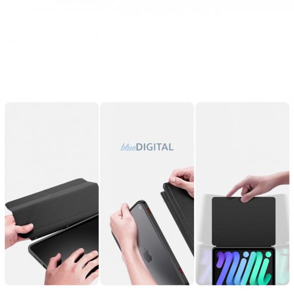 Dux Ducis Magi husă pentru iPad mini 2021 Husă inteligent cu stand și de stocare pentru Apple Pencil negru