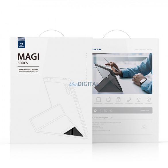 Dux Ducis Magi husă pentru iPad mini 2021 Husă inteligent cu stand și de stocare pentru Apple Pencil negru