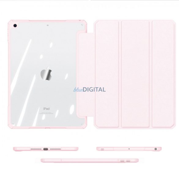 Dux Ducis Copa husă pentru iPad 10.2 '' 2021/2020/2019 Husă inteligent cu stand roz