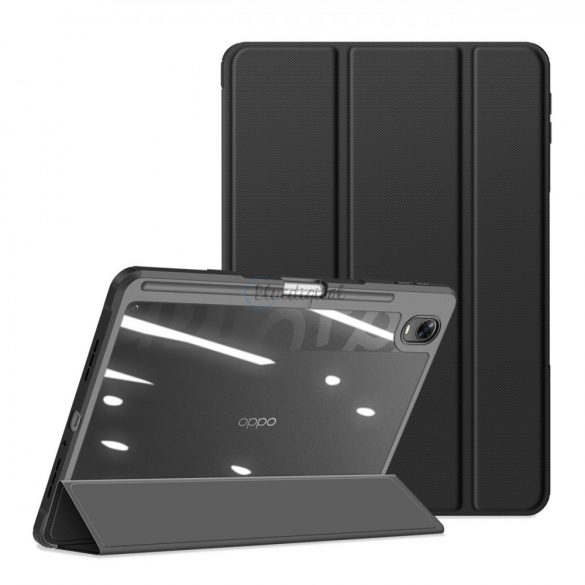 Dux Ducis Toby Armored Flip Smart Case pentru Oppo Pad cu suport pentru stylus negru