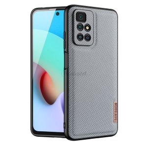 Dux Ducis Fino husă Husă acoperit cu material nailon Xiaomi Redmi 10 albastru