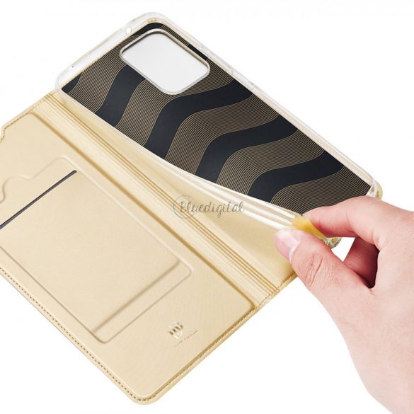 Dux Ducis Skin Pro Holster Cover Flip Cover pentru Samsung Galaxy A73 gold